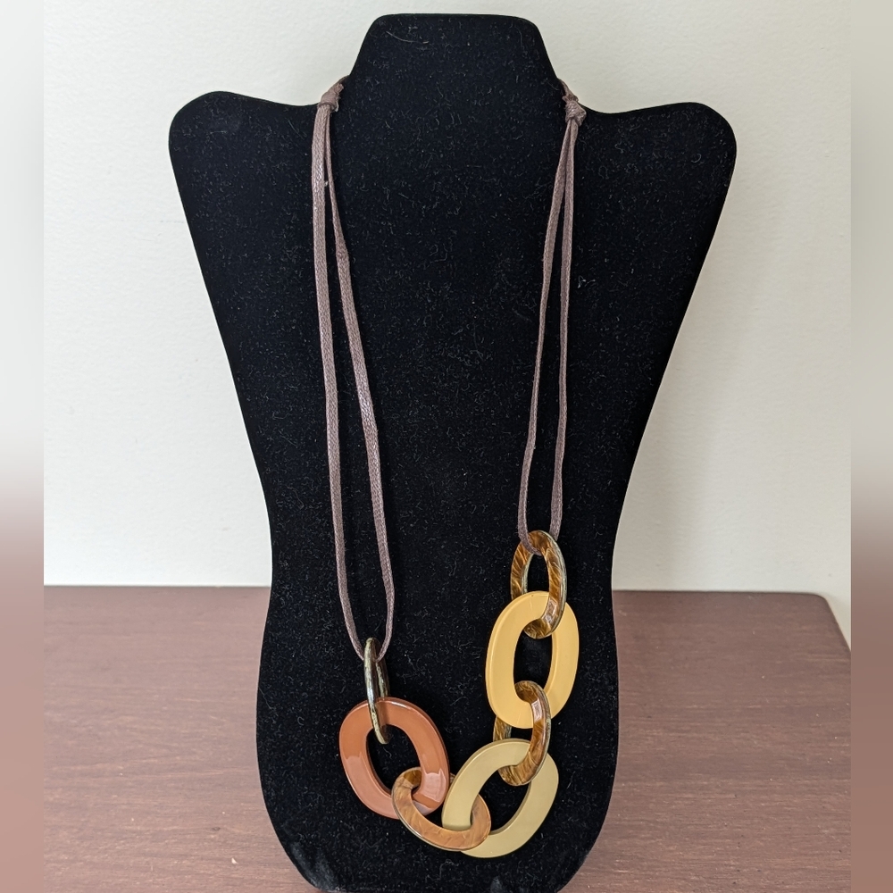 Multi-Color Link Necklace